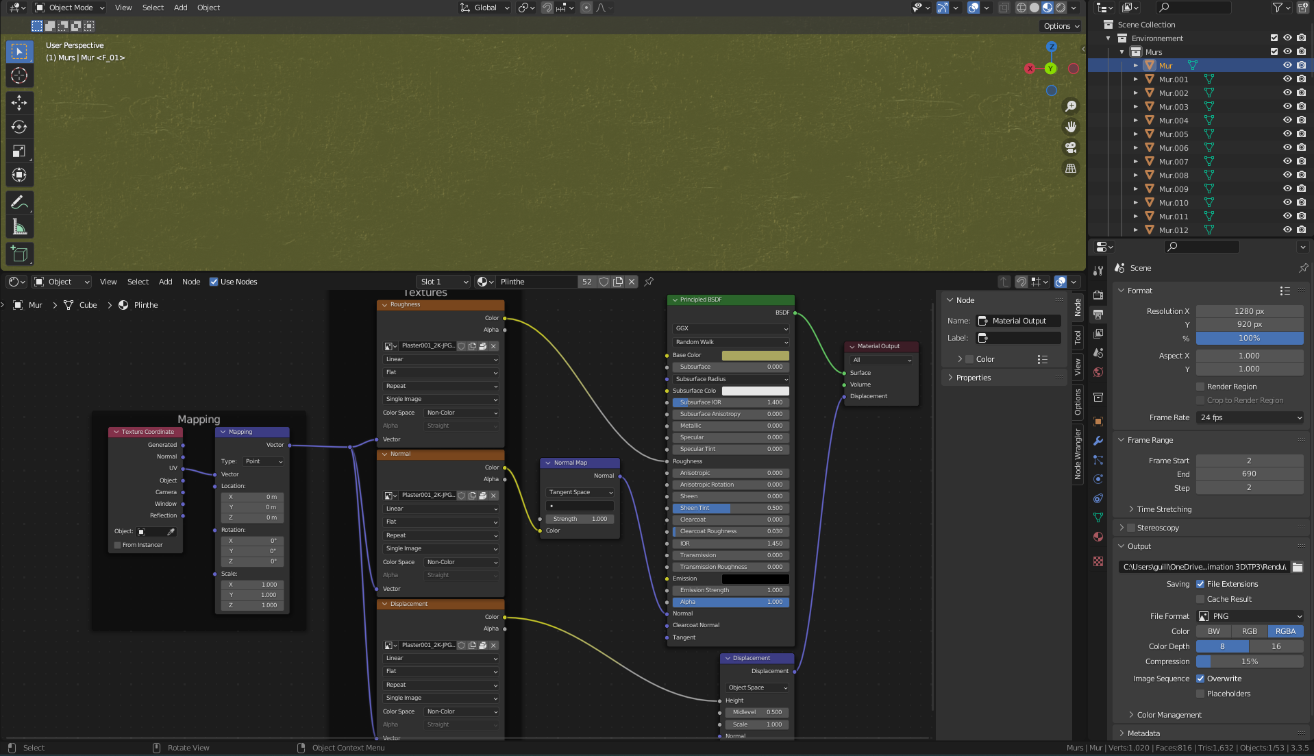 Matériel des plinthes