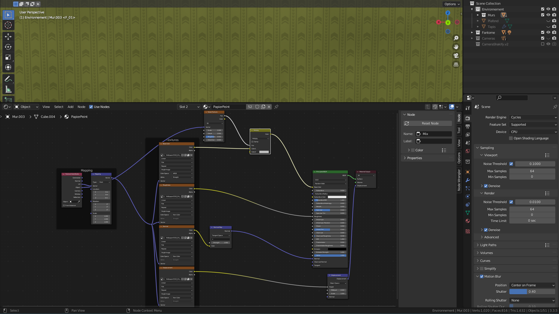 Matériel du papier peint