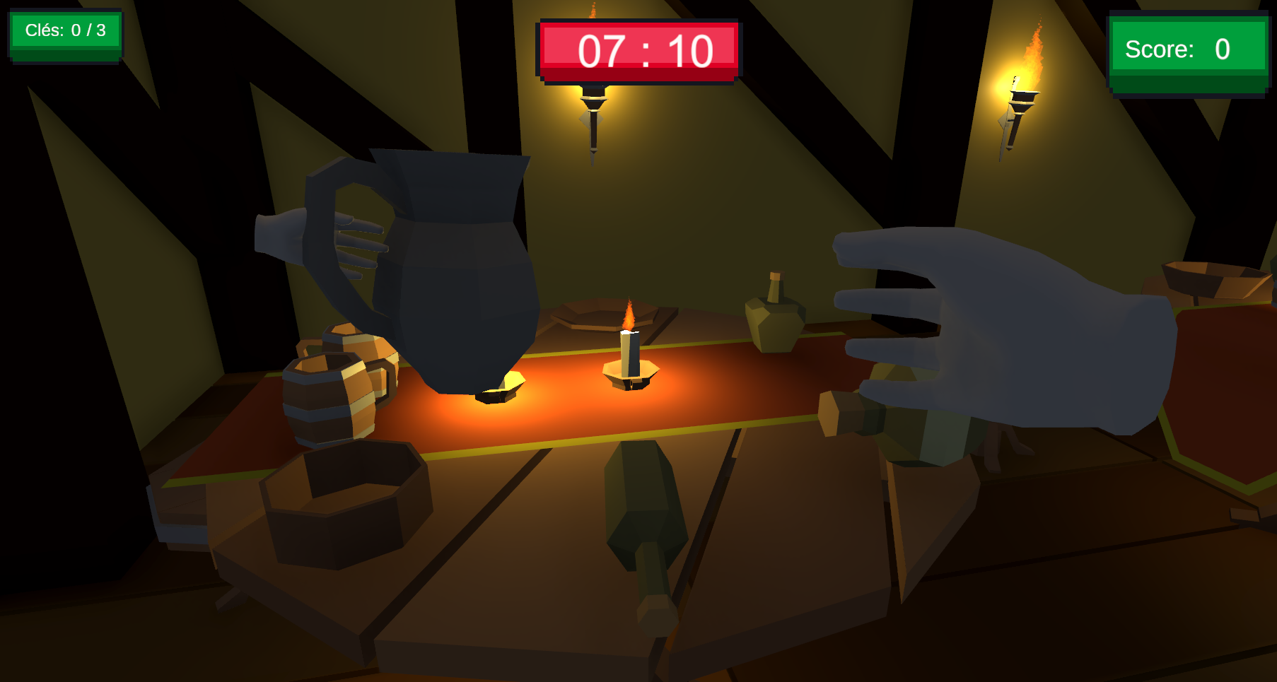 Image du gameplay du jeu de la taverne